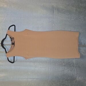 Tan and Black Stripped Mini Dress